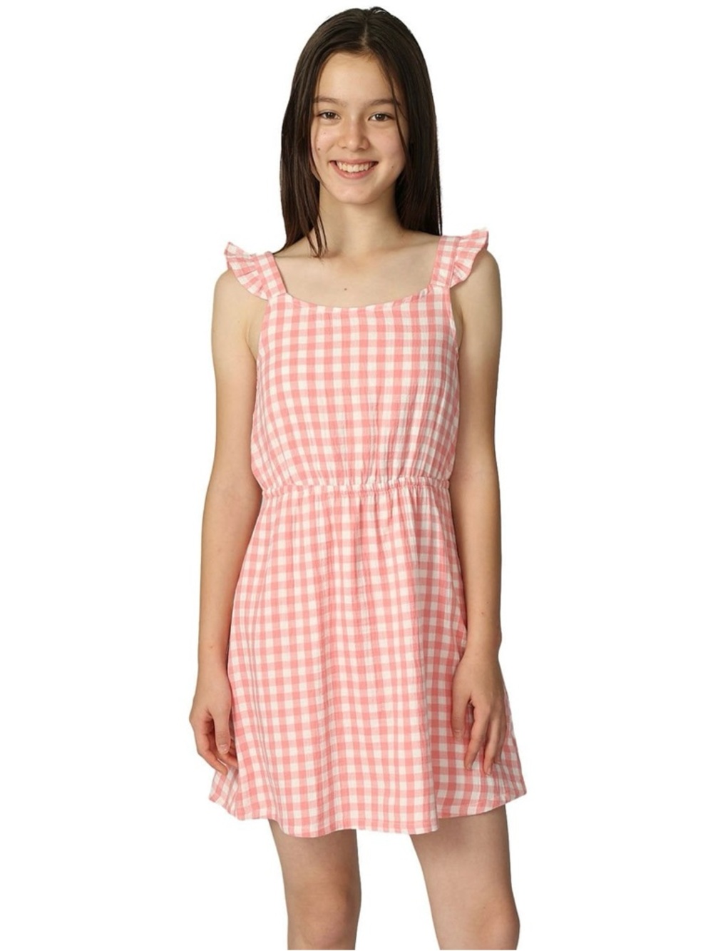 Gap‎ Kids Girl's Cotton Pink & White Gingham Sundress Size XL (14/16) NWOT